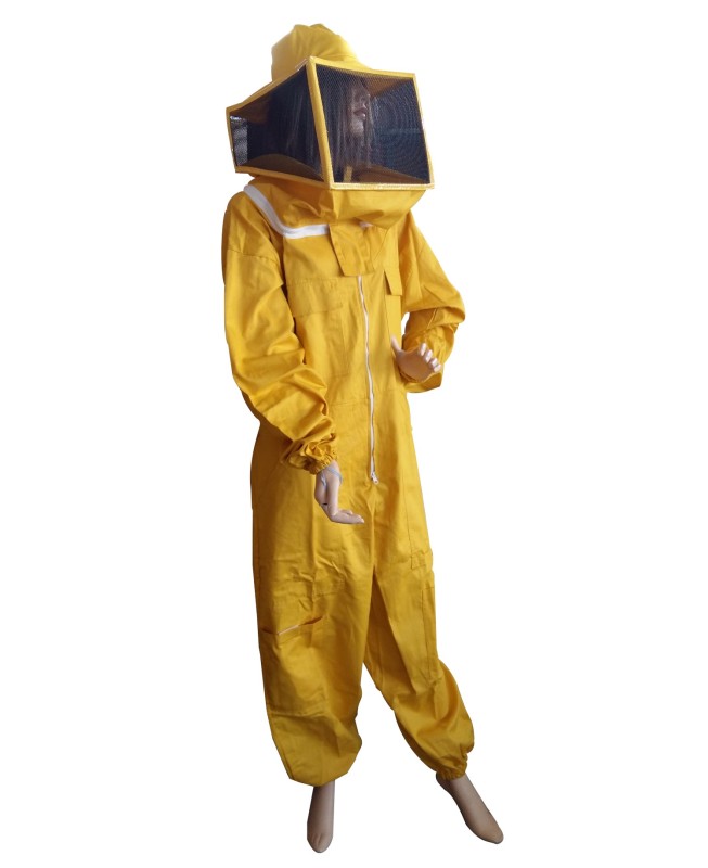 COMBINAISON AVEC MASQUE CARRÉ JAUNE per Vêtements d