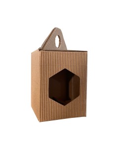 SCATOLA PER CONFEZIONE REGALO CANNETE'  AVANA PER 1 VASETTO DI MIELE DA 250g/500g/1kg