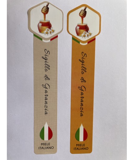 1000 Etichette Sigillo Di Garanzia Per Vasetti - Nero E Oro, 50x12 Mm, Per Miele E Conserve - Foto 9