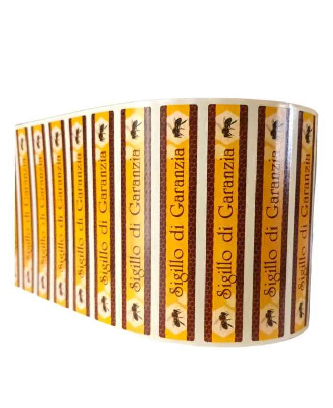 1000 Etichette Sigillo Di Garanzia Per Vasetti - Nero E Oro, 50x12 Mm, Per Miele E Conserve - Foto 12