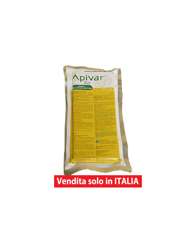 Apivar Strisce Per Alveare - Trattamento Contro Varroa, 10 Strisce Da 500 Mg - Foto 2